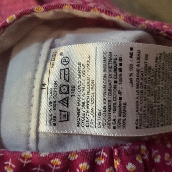 Pink Shorts with Floral Design Size 14 - Picture 5 of 7